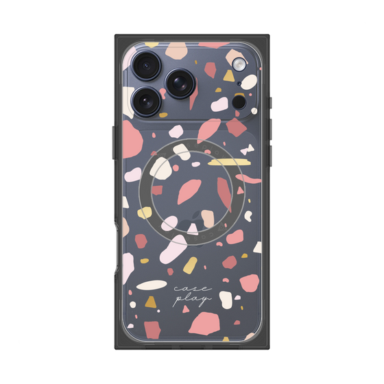 プレミアムスクエアケース with MagSafe［ Pink pieces ］