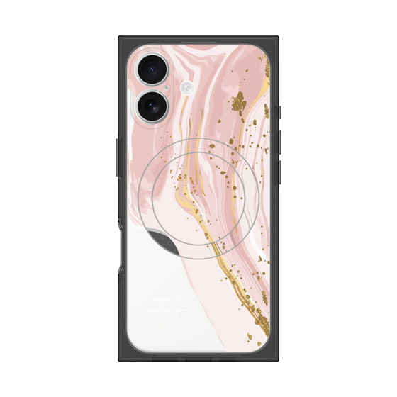 プレミアムスクエアケース with MagSafe［ Melting pink ］