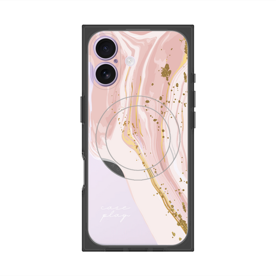 プレミアムスクエアケース with MagSafe［ Melting pink ］