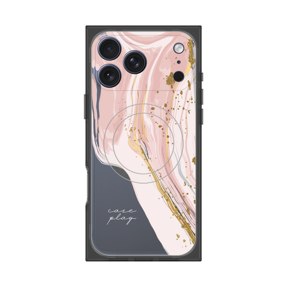 プレミアムスクエアケース with MagSafe［ Melting pink ］
