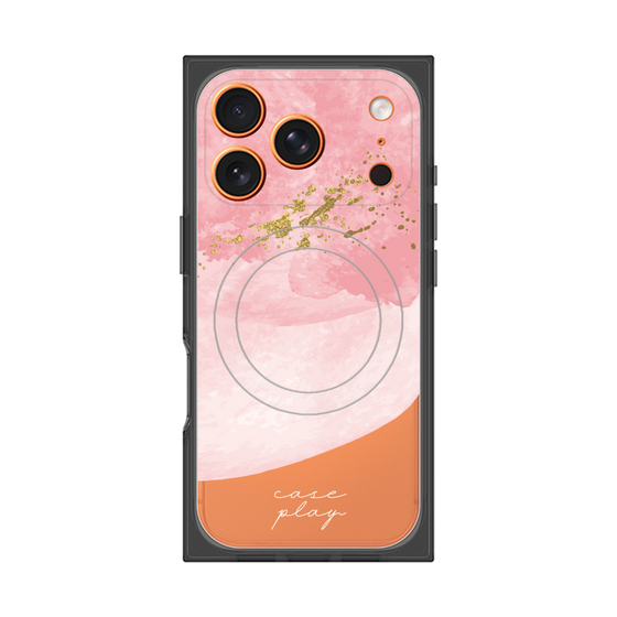プレミアムスクエアケース with MagSafe［ pink layered ］