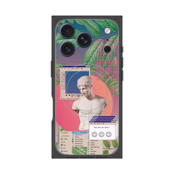 プレミアムスクエアケース with MagSafe［ vapor wave ］