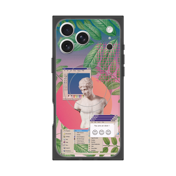 プレミアムスクエアケース with MagSafe［ vapor wave ］