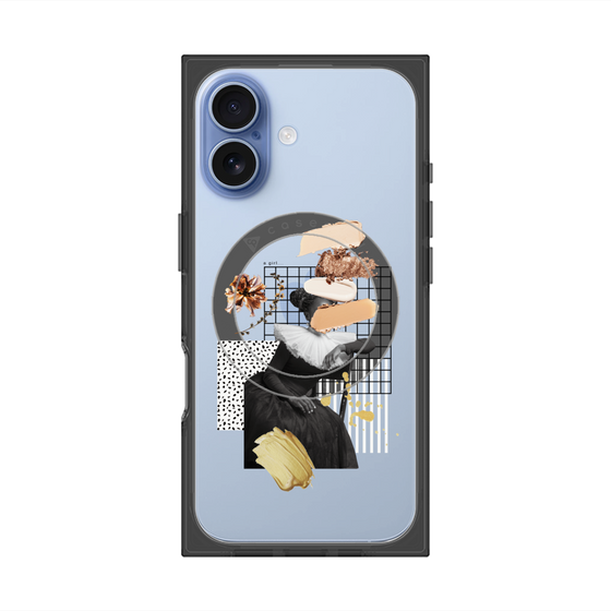 プレミアムスクエアケース with MagSafe［ Artistic Fall in Beige ］