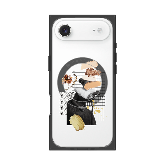 プレミアムスクエアケース with MagSafe［ Artistic Fall in Beige ］