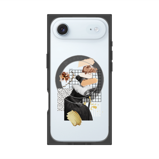 プレミアムスクエアケース with MagSafe［ Artistic Fall in Beige ］