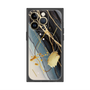 プレミアムスクエアケース with MagSafe［ Marble Nuance Painting Black ］