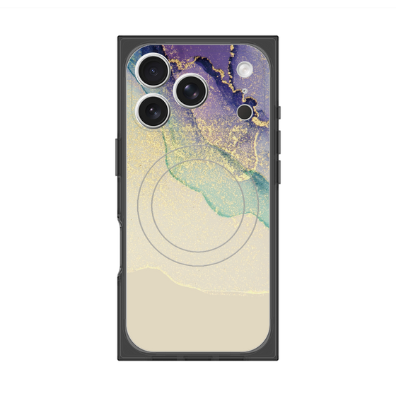 プレミアムスクエアケース with MagSafe［ Marble Purple ］