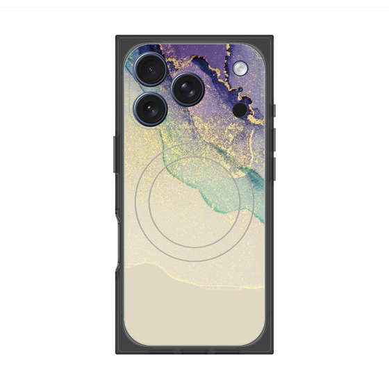 プレミアムスクエアケース with MagSafe［ Marble Purple ］