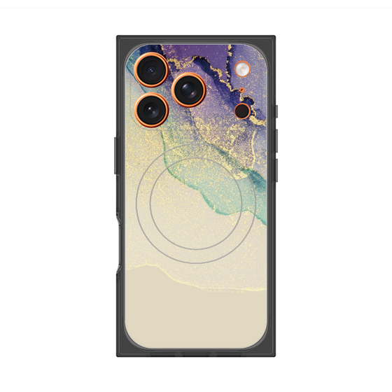 プレミアムスクエアケース with MagSafe［ Marble Purple ］