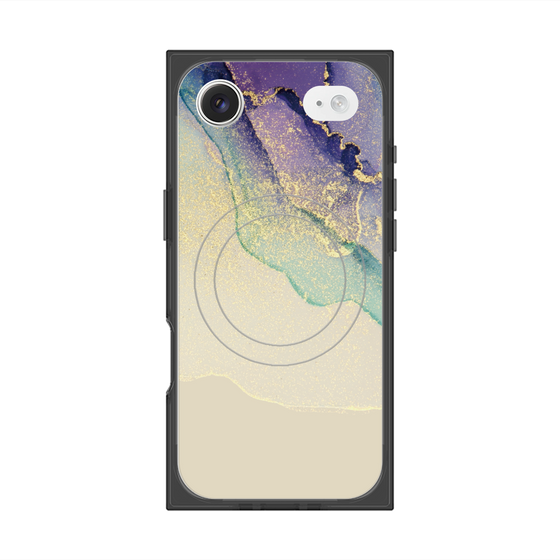 プレミアムスクエアケース with MagSafe［ Marble Purple ］