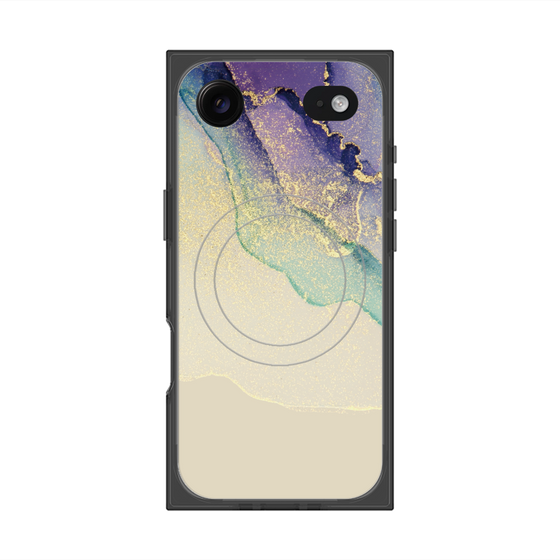 プレミアムスクエアケース with MagSafe［ Marble Purple ］