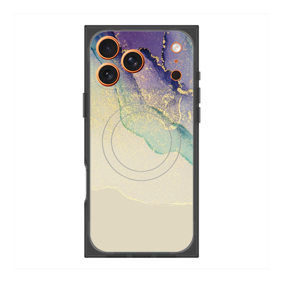 プレミアムスクエアケース with MagSafe［ Marble Purple ］