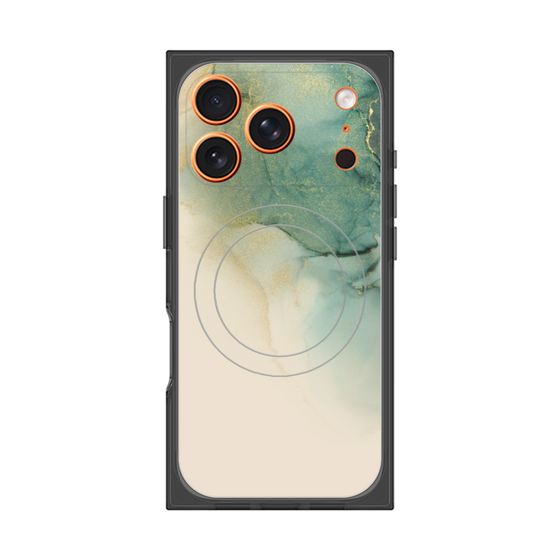 プレミアムスクエアケース with MagSafe［ Marble Green ］