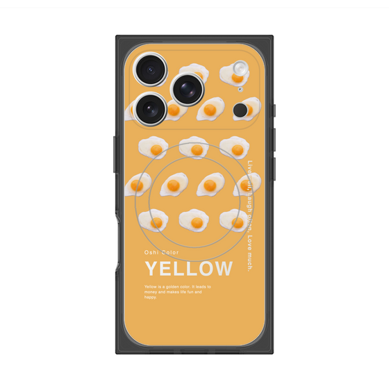 プレミアムスクエアケース with MagSafe［ YELLOW-Egg ］