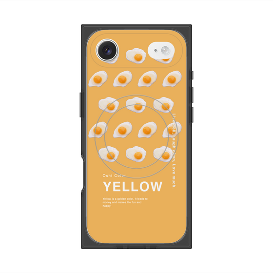 プレミアムスクエアケース with MagSafe［ YELLOW-Egg ］