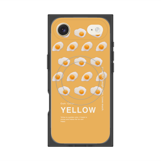 プレミアムスクエアケース with MagSafe［ YELLOW-Egg ］