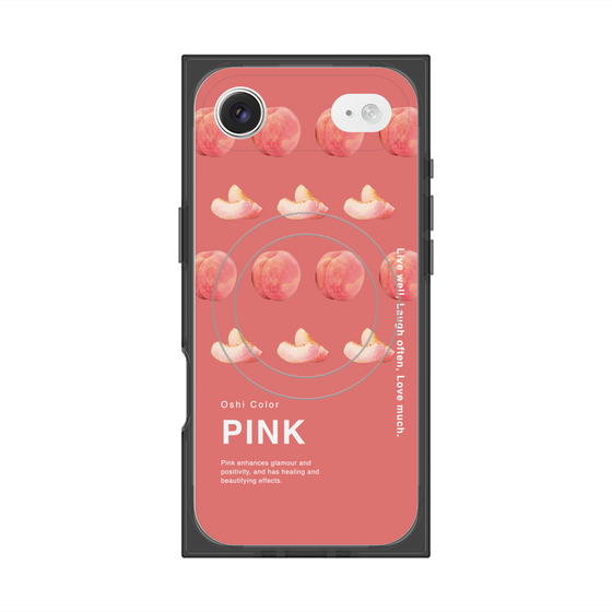 プレミアムスクエアケース with MagSafe［ PINK-Peach ］