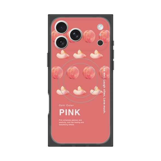 プレミアムスクエアケース with MagSafe［ PINK-Peach ］