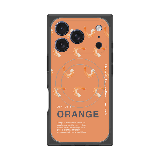 プレミアムスクエアケース with MagSafe［ ORANGE-Shrimp ］