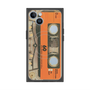 プレミアムスクエアケース with MagSafe［ RETORO CASSETTE TAPE - Skeleton Orange ］