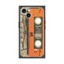 プレミアムスクエアケース with MagSafe［ RETORO CASSETTE TAPE - Skeleton Orange ］