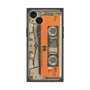 プレミアムスクエアケース with MagSafe［ RETORO CASSETTE TAPE - Skeleton Orange ］