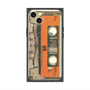 プレミアムスクエアケース with MagSafe［ RETORO CASSETTE TAPE - Skeleton Orange ］