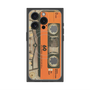 プレミアムスクエアケース with MagSafe［ RETORO CASSETTE TAPE - Skeleton Orange ］