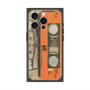 プレミアムスクエアケース with MagSafe［ RETORO CASSETTE TAPE - Skeleton Orange ］