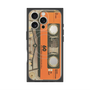 プレミアムスクエアケース with MagSafe［ RETORO CASSETTE TAPE - Skeleton Orange ］