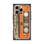 プレミアムスクエアケース with MagSafe［ RETORO CASSETTE TAPE - Skeleton Orange ］
