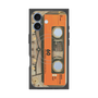 プレミアムスクエアケース with MagSafe［ RETORO CASSETTE TAPE - Skeleton Orange ］