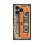 プレミアムスクエアケース with MagSafe［ RETORO CASSETTE TAPE - Skeleton Orange ］