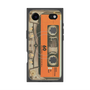 プレミアムスクエアケース with MagSafe［ RETORO CASSETTE TAPE - Skeleton Orange ］
