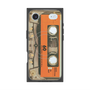 プレミアムスクエアケース with MagSafe［ RETORO CASSETTE TAPE - Skeleton Orange ］