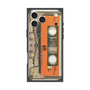 プレミアムスクエアケース with MagSafe［ RETORO CASSETTE TAPE - Skeleton Orange ］