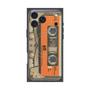 プレミアムスクエアケース with MagSafe［ RETORO CASSETTE TAPE - Skeleton Orange ］