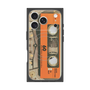 プレミアムスクエアケース with MagSafe［ RETORO CASSETTE TAPE - Skeleton Orange ］