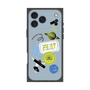 プレミアムスクエアケース with MagSafe［ Playful sticker - Dusty Blue ］