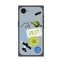 プレミアムスクエアケース with MagSafe［ Playful sticker - Dusty Blue ］