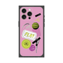 プレミアムスクエアケース with MagSafe［ Playful sticker - Dusty Pink ］