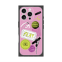 プレミアムスクエアケース with MagSafe［ Playful sticker - Dusty Pink ］