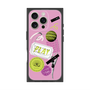 プレミアムスクエアケース with MagSafe［ Playful sticker - Dusty Pink ］