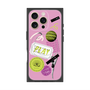 プレミアムスクエアケース with MagSafe［ Playful sticker - Dusty Pink ］
