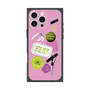 プレミアムスクエアケース with MagSafe［ Playful sticker - Dusty Pink ］