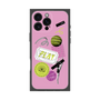 プレミアムスクエアケース with MagSafe［ Playful sticker - Dusty Pink ］