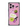 プレミアムスクエアケース with MagSafe［ Playful sticker - Dusty Pink ］