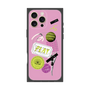 プレミアムスクエアケース with MagSafe［ Playful sticker - Dusty Pink ］