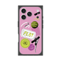 プレミアムスクエアケース with MagSafe［ Playful sticker - Dusty Pink ］